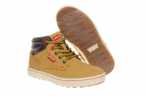 BOTA NIÑO LEVIS EN PIEL CON CORDÓN